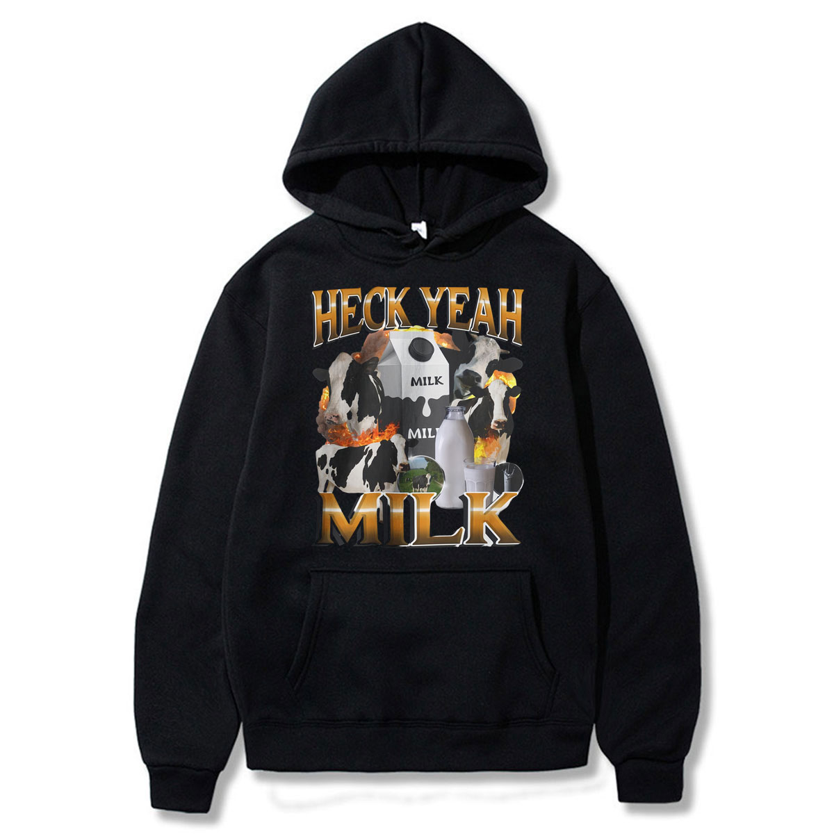 Winter Clothing Meme - Sweat à capuche drôle « Heck