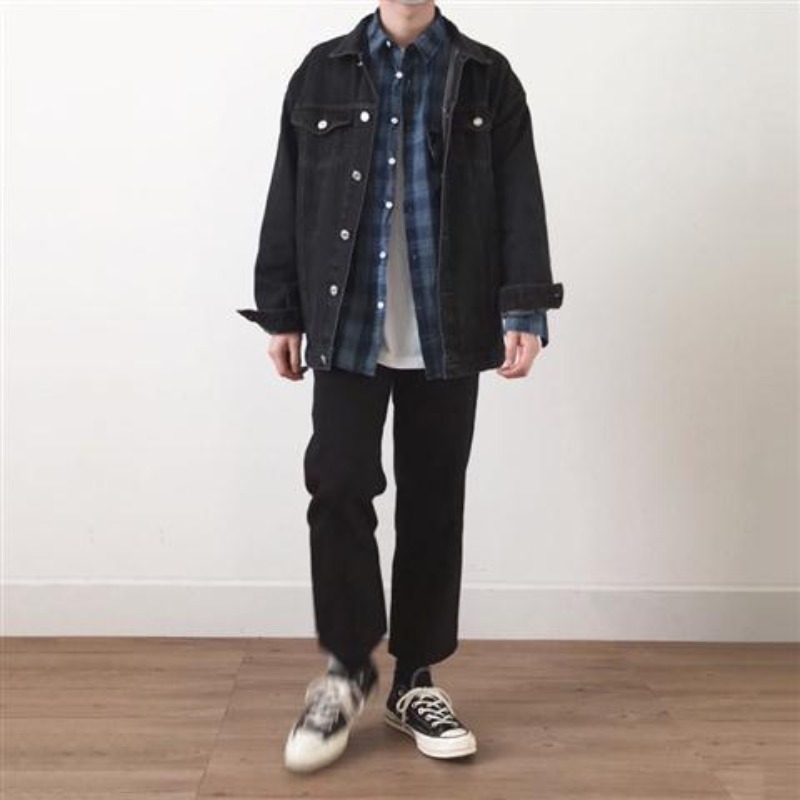 Winter Clothing Aesthetic - Automne noir vêtements lâche Cowgirl de