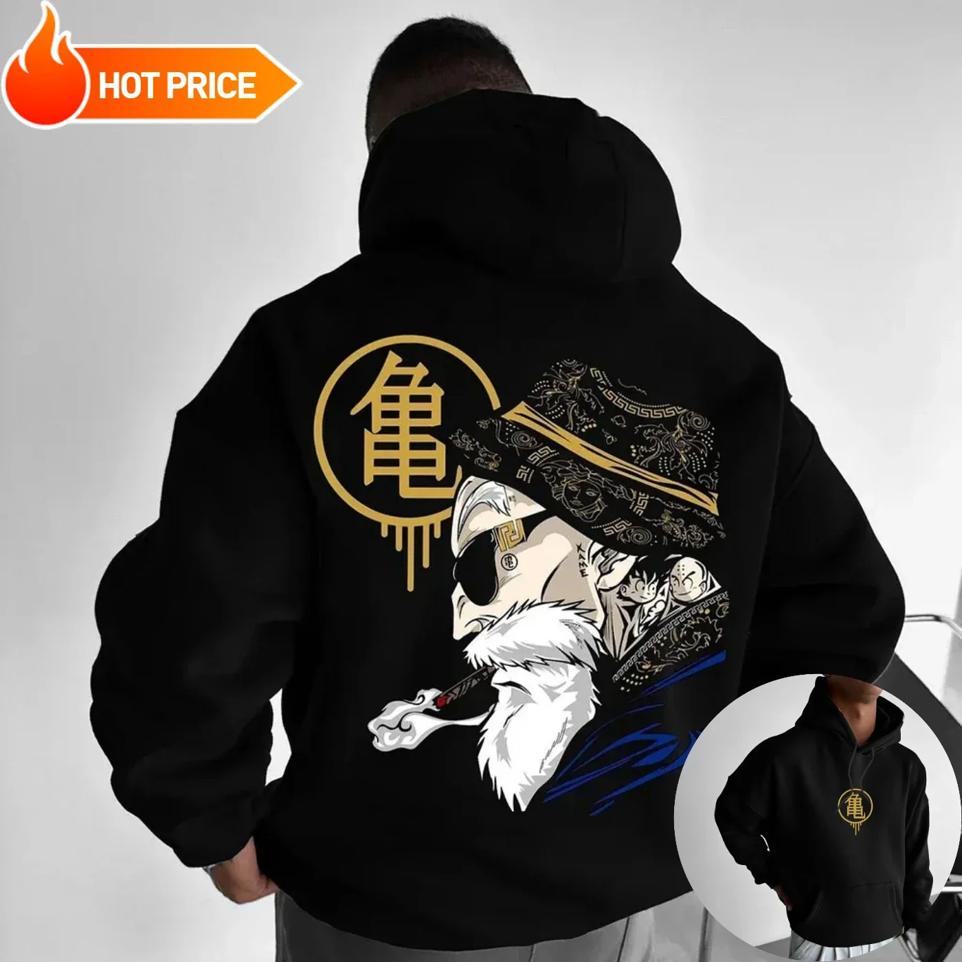 Winter Clothing Japan - Maître Roshi Dragon Ball Saiyan Harajuku