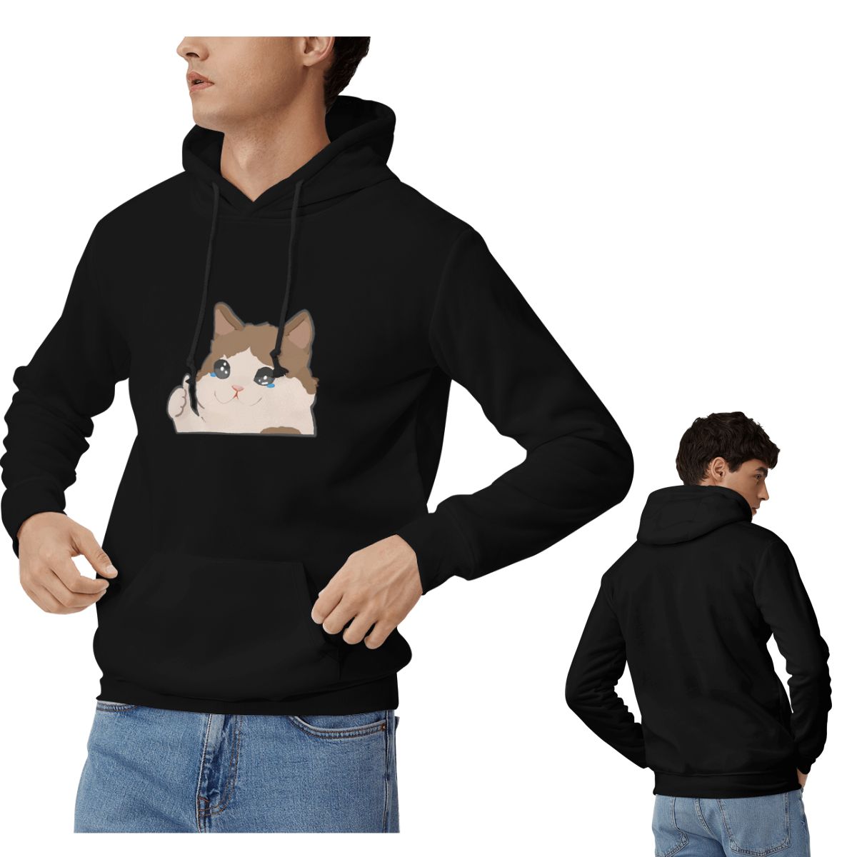 Winter Clothing Meme - Pleurer chat Meme sweat à capuche