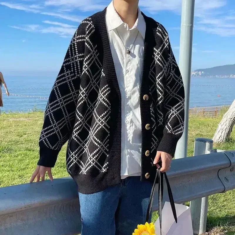 Pull en tricot à carreaux pour - Winter Clothing Meme avis et prix