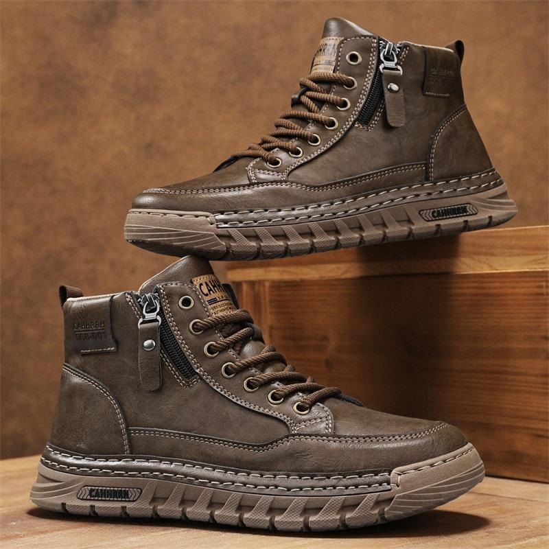 Bottes hautes en cuir pour hom - Winter Clothing Material avis et prix
