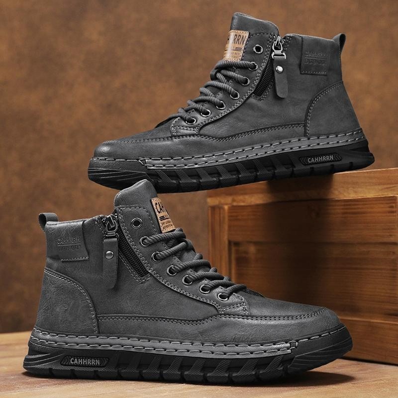 Bottes hautes en cuir pour hom - Winter Clothing Material avis et prix