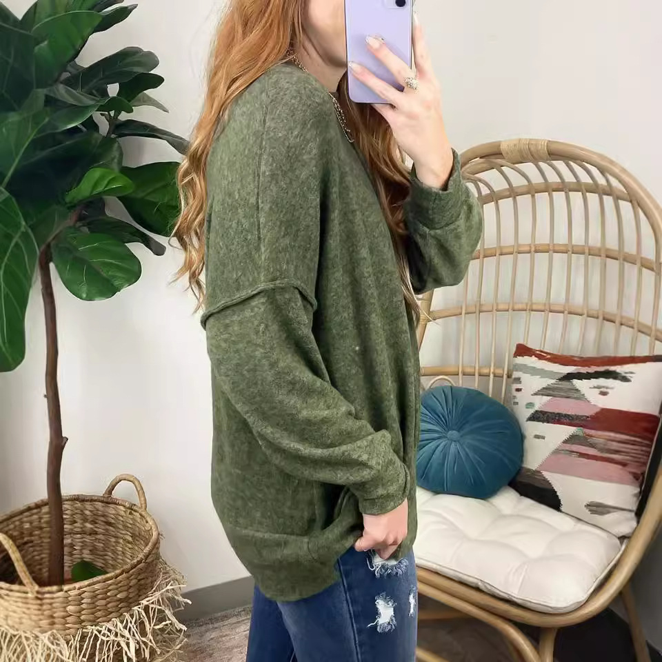 Nouveau pull ample à col rond  - Winter Under Clothing avis et prix