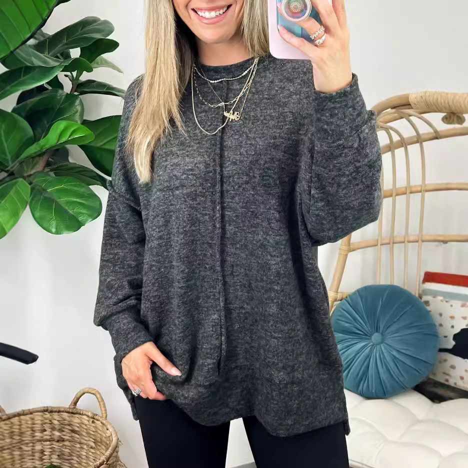 Nouveau pull ample à col rond  - Winter Under Clothing avis et prix