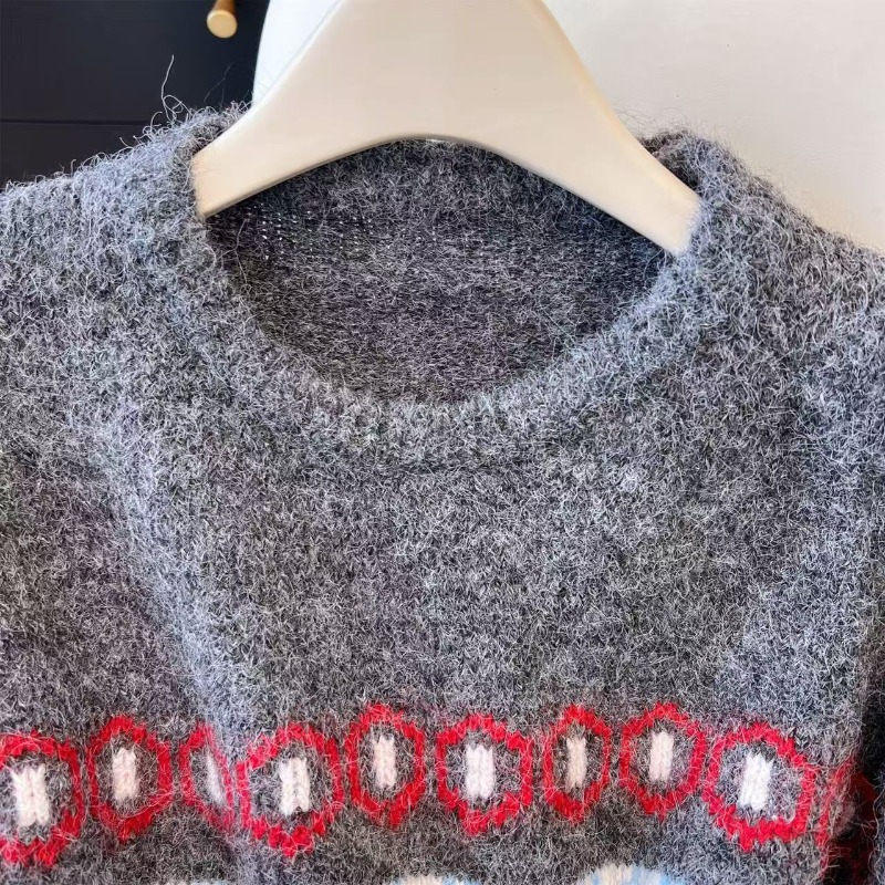 Pull déchiré gris à manches lo - Winter Clothing Aesthetic avis et prix
