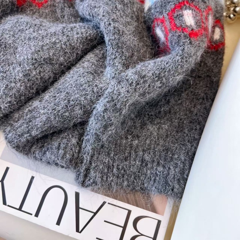 Pull déchiré gris à manches lo - Winter Clothing Aesthetic avis et prix
