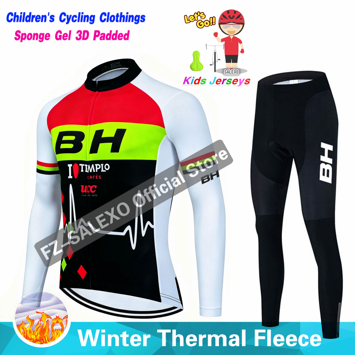 BH 2027 Ensemble de cyclisme d - Winter Clothing Boys avis et prix