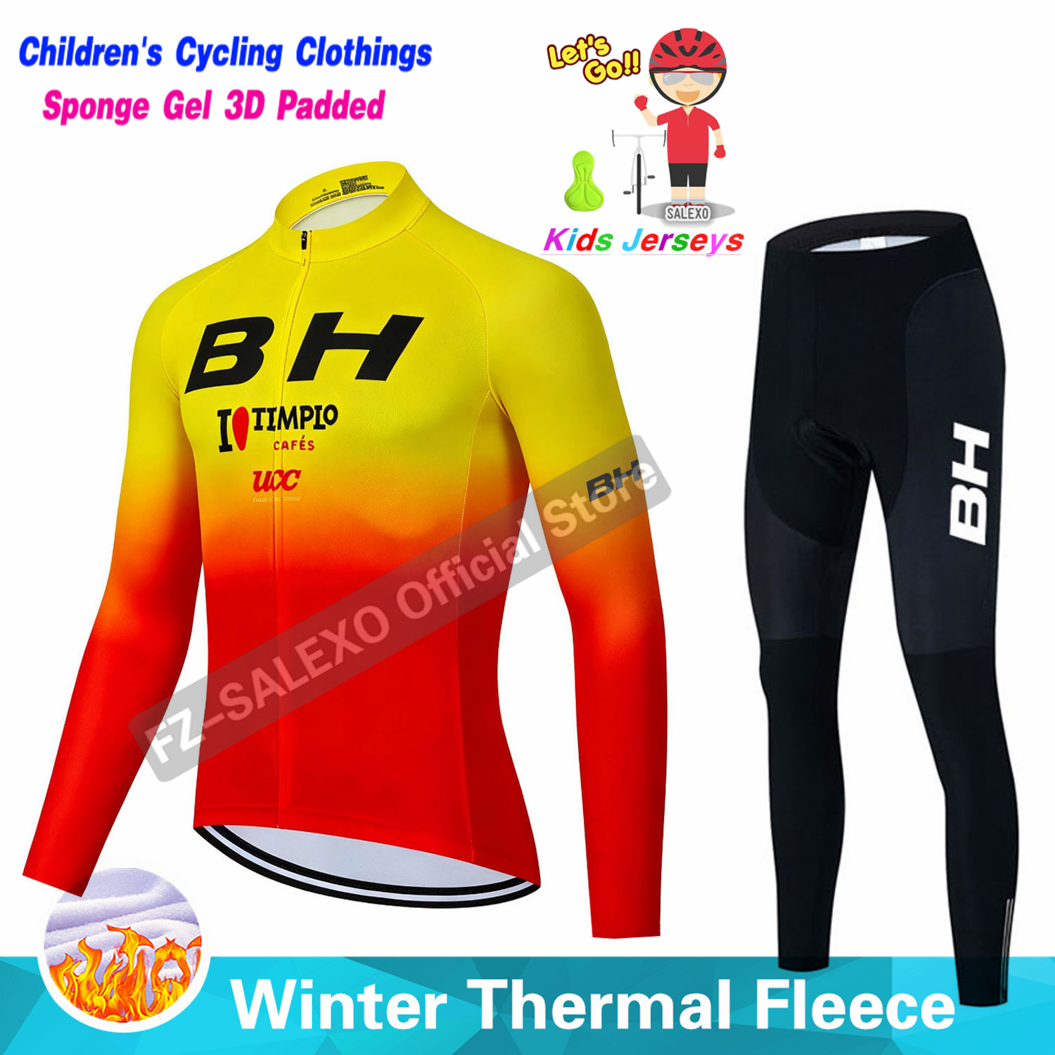 BH 2027 Ensemble de cyclisme d - Winter Clothing Boys avis et prix