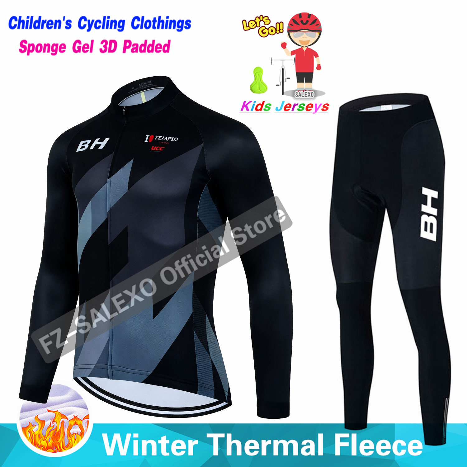 BH 2027 Ensemble de cyclisme d - Winter Clothing Boys avis et prix