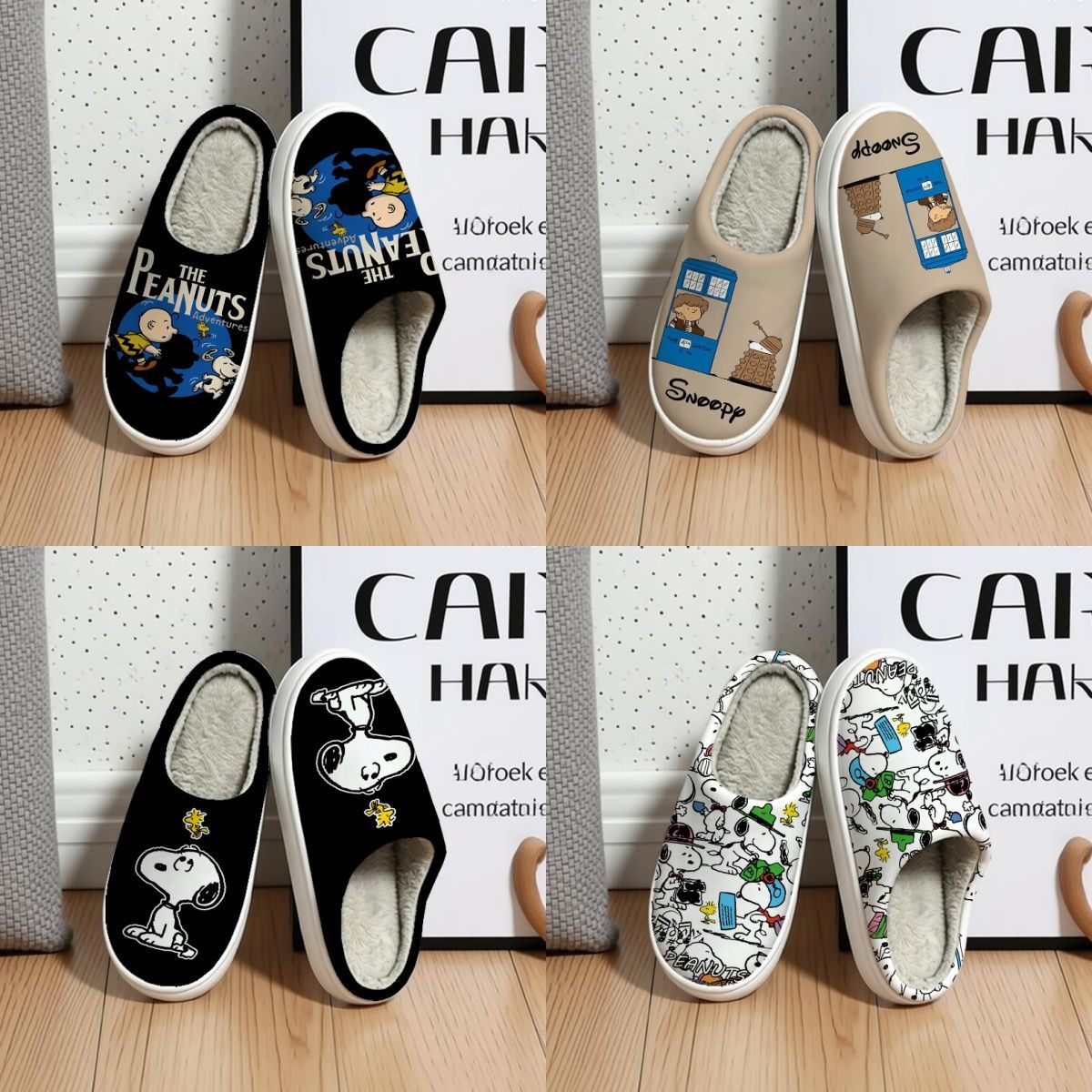 Pantoufles en coton Snoopy Pea - Winter Clothing Japan avis et prix