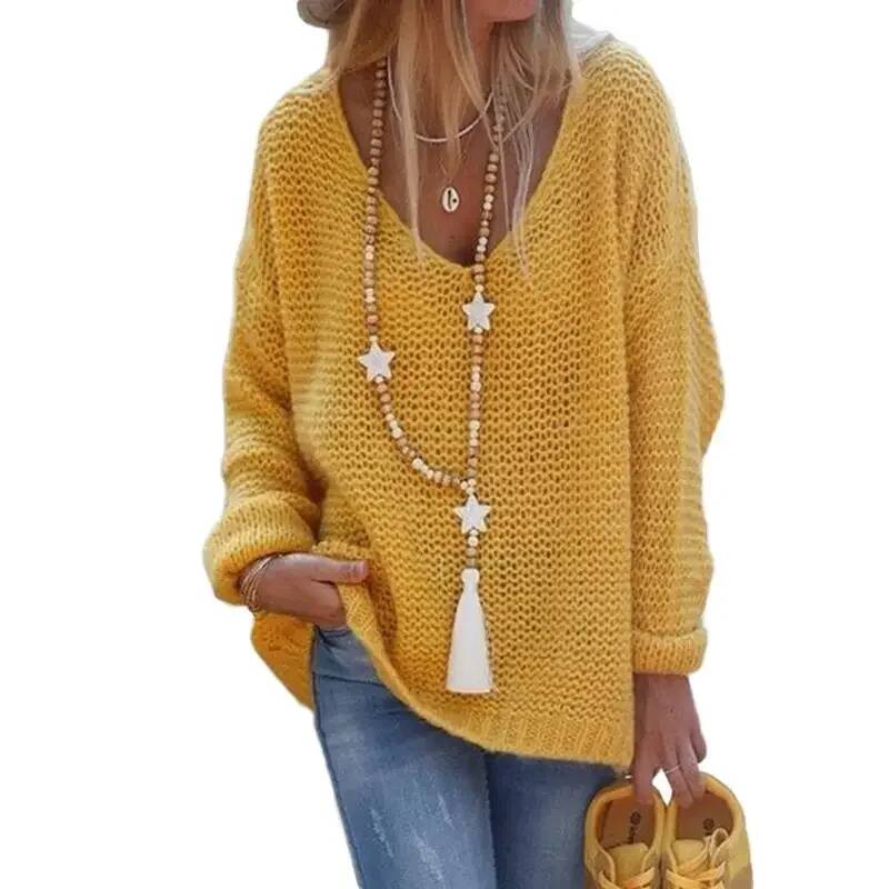 Pull en maille à col en V et m - Winter Under Clothing avis et prix