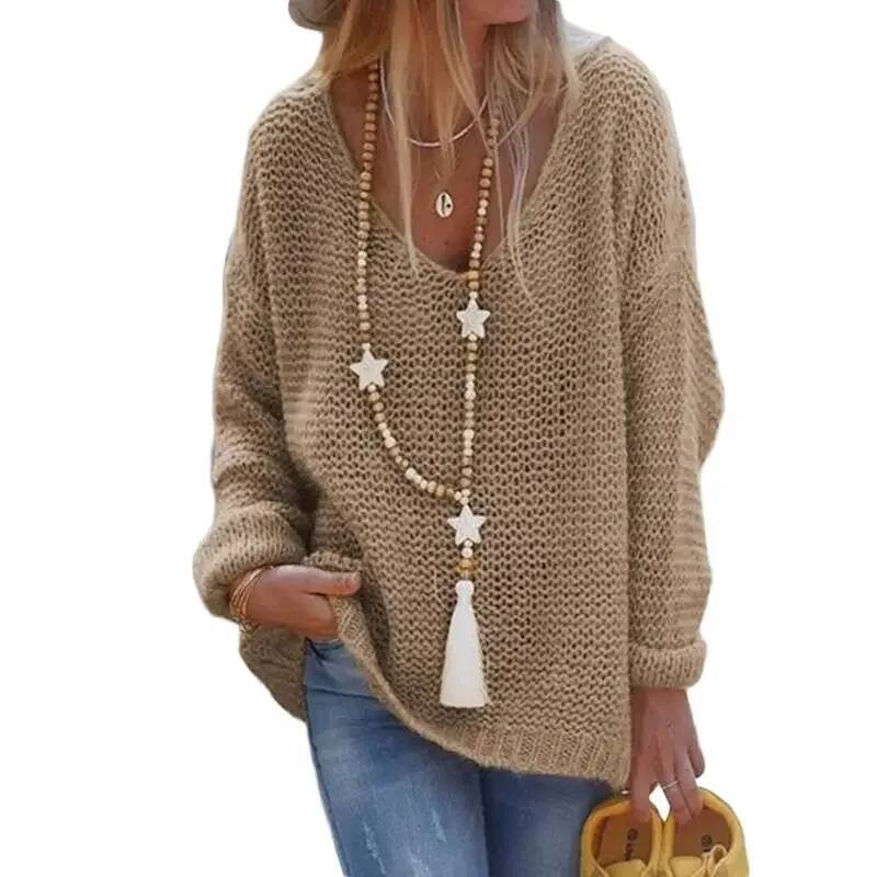 Pull en maille à col en V et m - Winter Under Clothing avis et prix